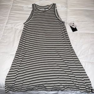 Volcom black and white striped dress